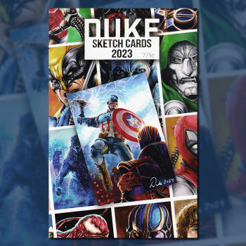 Image of Duke Sketch Cards Artbook 2023 7/50