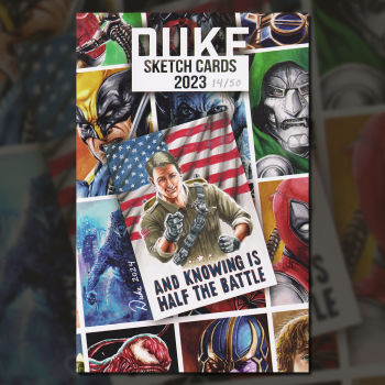 Image of Duke Sketch Cards Artbook 2023 14/50