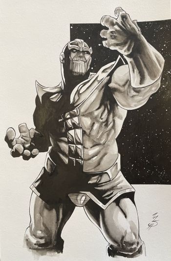 Image of Thanos by Matt Slay