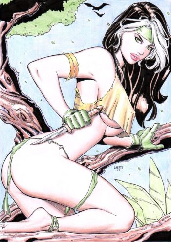 Image of Rogue in the Savage Land by Laerte