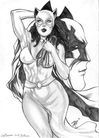 Image of Catwoman & Batman by Joe Lima