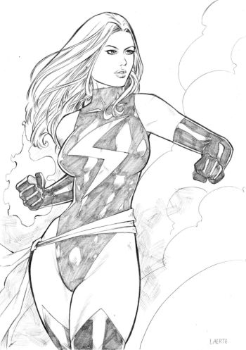 Image of Ms. Marvel by Laerte