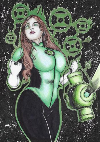 Image of Green Lantern Jessica Cruz by Ricardo Pereira