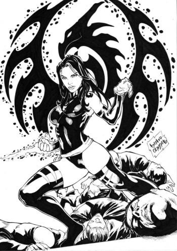 Image of Psylocke by Adriano Oliveira