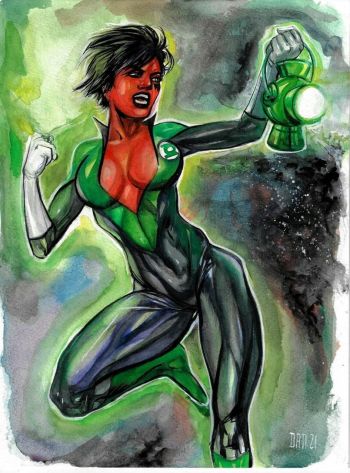 Image of Soranik Natu & her lantern by Dan Wade