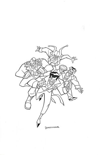 Image of Joker gang from Batman Beyond Style Guide