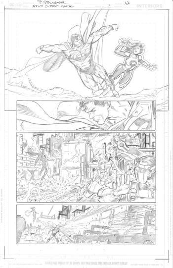 Image of Justice League by Paul Pelletier with Superman & Jessica Cruz Green Lantern