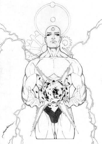 Image of Doctor Manhattan from Watchmen by Aldir Rocha