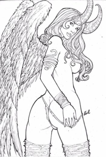 Image of Angelus pencil sketch