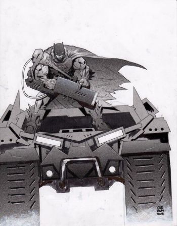 Image of Batman: Dark Knight Tank Attack by Juan Gedeon
