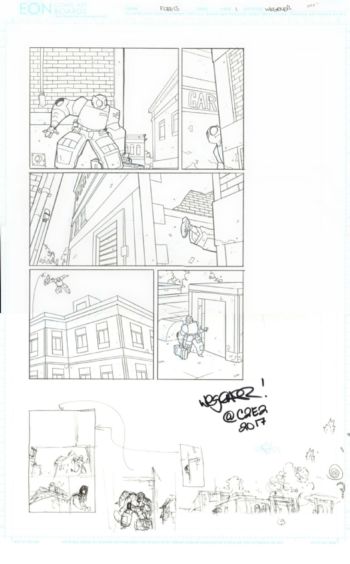 Image of Atomic Robo FCBD 2013 Page 1 Scott Wegener