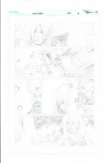 Image of Invincible #104 Page 6 Ryan Ottley pencils