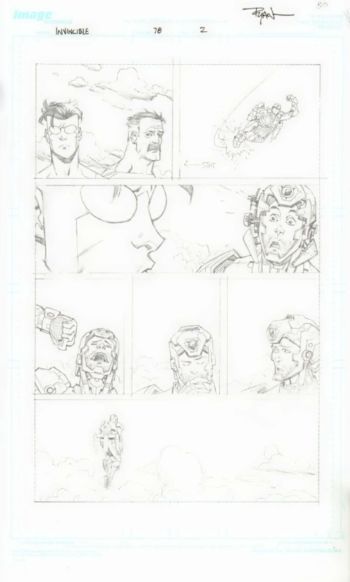 Image of Invincible #78 Page 2 Ryan Ottley Pencils