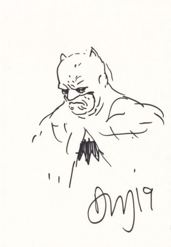 Image of Batman Sketch by Daniel Warren Johnson