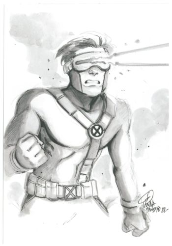 Image of Cyclops sketch by Lanna Souvanny