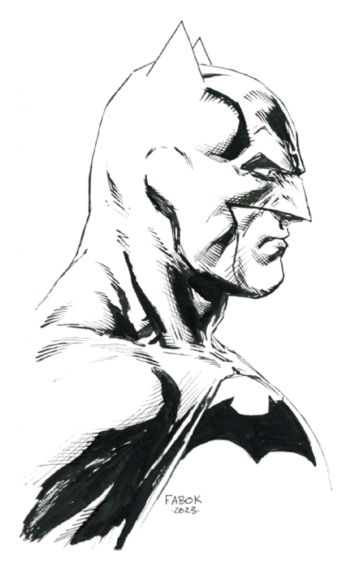 Image of Batman Sketch by Jason Fabok