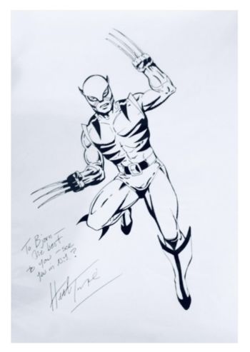 Image of 11X17 Herb Trimpe Wolverine Commission. Drawn by Herb Trimpe ! Signed !