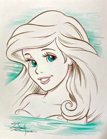 Image of "Ariel Outline Sketch"