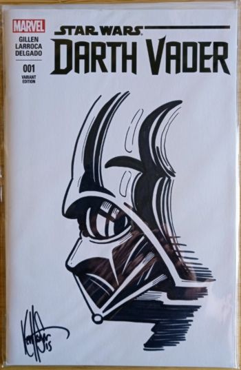 Image of Darth Vader by Ken Haeser - Blank Cover