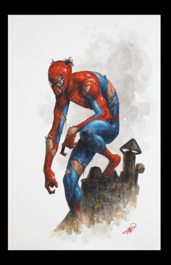 Image of Battle Damaged Spider-Man