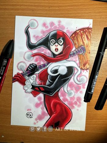 Image of Harley Quinn sketch