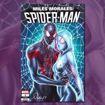 Image of Miles Morales and Spider-Gwen