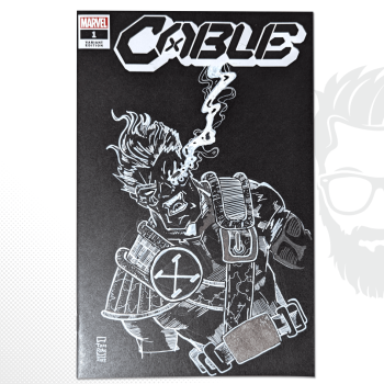 Image of Cable Reverse sketch on Black Sketch Cover