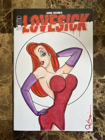 Image of Jessica Rabbit on a Lovesick #1 Sketch Cover