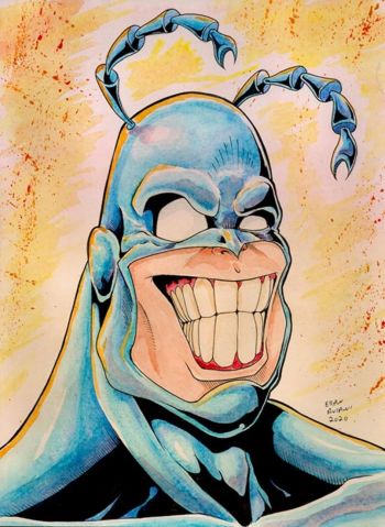 Image of The Tick original drawing
