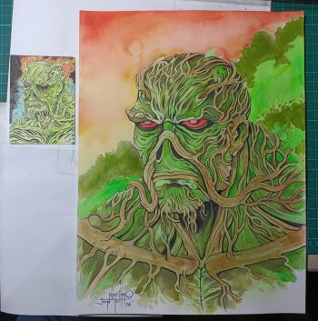 Image of Swamp Thing Pin up & PSC