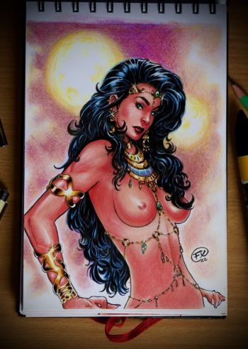 Image of "Dejah Thoris" sketch - Effix 2022