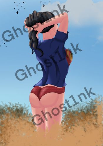 Image of Lois waiting for her superman