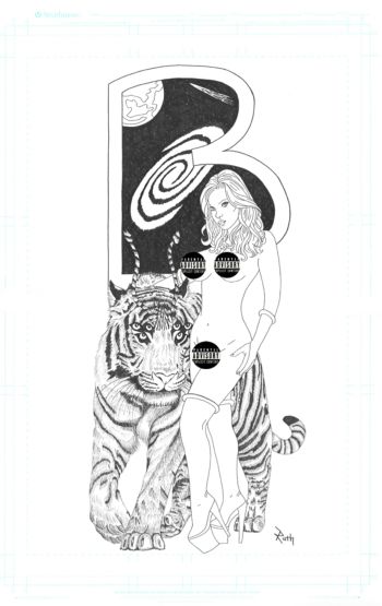 Image of Bunny Goes to Space #1 cover art by Ruth Lucas