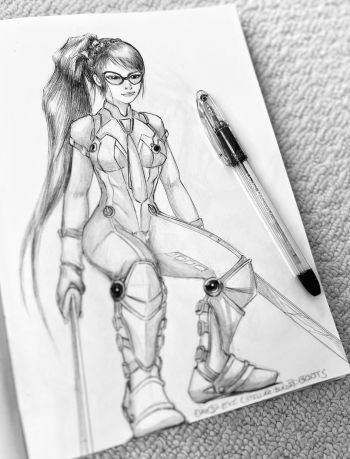 Image of Inktober / Arttrober Fusion 2024 Day 3: Eve (Stellar Blade) Boots