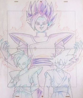 Image of Dragon Ball Super Commission Sketch Genga Cel 01 // Anime Art Douga
