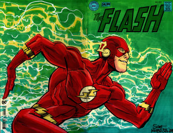 Image of Flash sketch cover by Scott Koblish