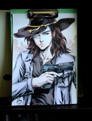 Image of OCTOBER ART CHALLENGE - Carl Grimes