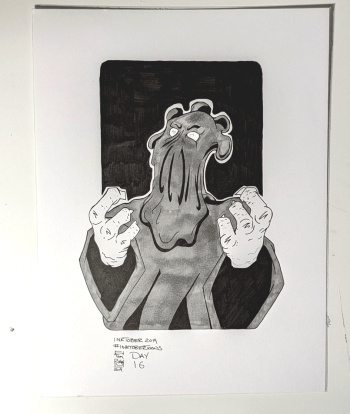 Image of Peaches from Inktober