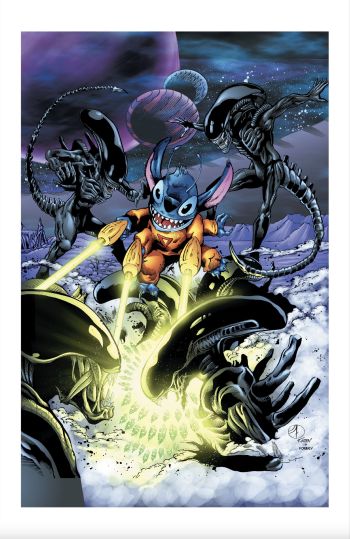 Image of **PRINT** Stitch vs. Aliens