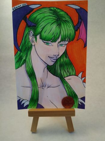 Image of Morrigan postcard head shot