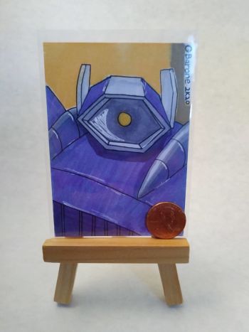Image of Sketch Card head shot of Soundwave