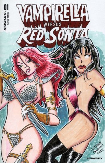 Image of Vampirella verses Red Sonja