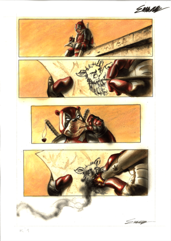 Image of Do you pooh vs zombies page 1- personal project of Manu Silva
