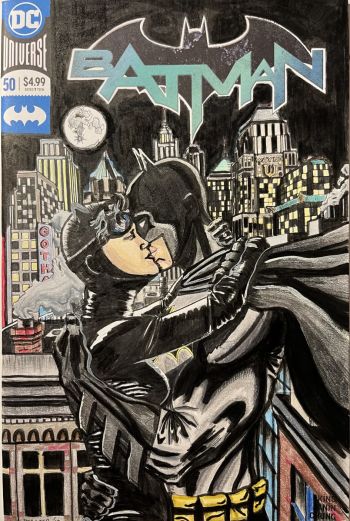 Image of Batman and Catwoman Sketch Cover