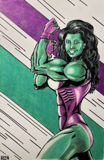 Image of She-Hulk Drawing