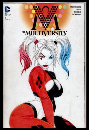 Image of Harley Quinn blank Comic Book Cover