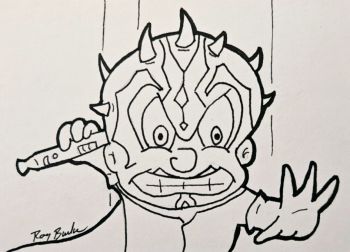Image of Elmer Fudd as Darth Maul