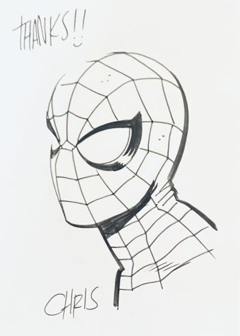 Image of Available for Trade/ Make an Offer $$. Chris Samnee Spider-Man sketch! Pencils & Inks by Chris Samnee ! Signed by artist