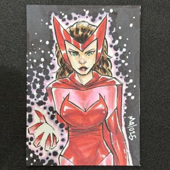 Image of Scarlet Witch sketch card (Malo)