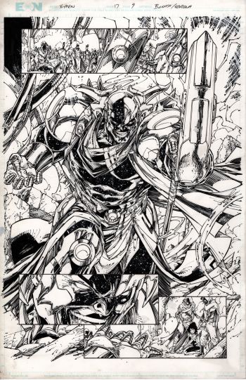 Image of Xmen Original Art by Brett Booth & Adelso Corona 